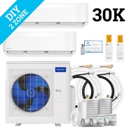 MrCool DIY Multi Zone Mini Split 30k BTU 2 Zone Ductless AC & Heat Pump - 5th Generation - R454B