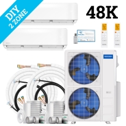 MrCool DIY Multi Zone Mini Split 48k BTU 2 Zone Ductless AC & Heat Pump - 5th Generation - R454B