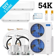MrCool DIY Multi Zone Mini Split 54k BTU 2 Zone Ductless AC & Heat Pump - 5th Generation - R454B