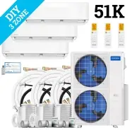 MrCool DIY Multi Zone Mini Split 51k BTU 3 Zone Ductless AC & Heat Pump - 5th Generation - R454B