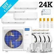 MrCool DIY Multi Zone Mini Split 24k BTU 4 Zone Ductless AC & Heat Pump - 5th Generation - R454B