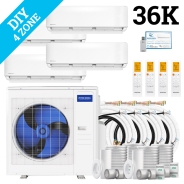 MrCool DIY Multi Zone Mini Split 36k BTU 4 Zone Ductless AC & Heat Pump - 5th Generation - R454B