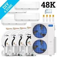 MrCool DIY Multi Zone Mini Split 48k BTU 4 Zone Ductless AC & Heat Pump - 5th Generation - R454B