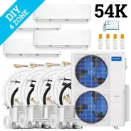MrCool DIY Multi Zone Mini Split 54k BTU 4 Zone Ductless AC & Heat Pump - 5th Generation - R454B
