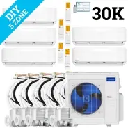MrCool DIY Multi Zone Mini Split 30k BTU 5 Zone Ductless AC & Heat Pump - 5th Generation - R454B