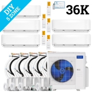 MrCool DIY Multi Zone Mini Split 36k BTU 5 Zone Ductless AC & Heat Pump - 5th Generation - R454B