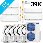MrCool DIY Multi Zone Mini Split 39k BTU 5 Zone Ductless AC & Heat Pump - 5th Generation - R454B