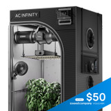 AI Grow Tent System Compact 2x2, 1-Plant Kit w/ Self-Learning AI Controller, Dynamic Airflow & LM301H LED Lighting Control, 2000D Mylar Tent w/ Lab-Tested Reflectivity & Largest Zippered Window