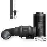Air Filtration Kit PRO 6", AI-Powered Controller with WiFi App, Inline Fan with Carbon Filter & Ducting Combo