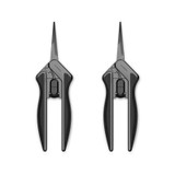 Stainless Steel Pruning Shear, Ergonomic Lightweight, 6.6" Straight Blades, 2-Pack