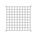 Grow Tent Trellis Netting, Flexible Elastic Cords, 3x3'